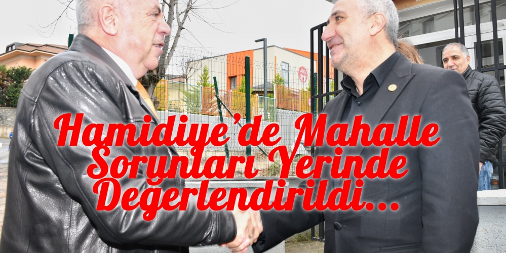 Hamidiye’de Mahalle Sorunları Yerinde Değerlendirildi.....