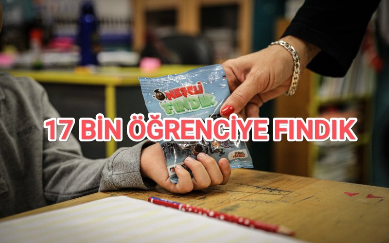 17 BİN ÖĞRENCİYE FINDIK