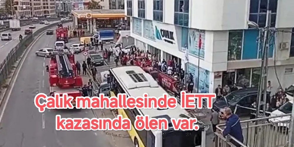 İşte İETT kazasının en net görüntüsü...