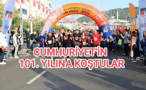 CUMHURİYET'İN 101. YILINA KOŞTULAR....