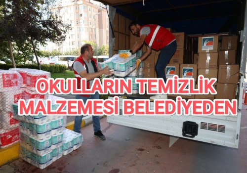 OKULLARIN TEMİZLİK MALZEMESİ BELEDİYEDEN