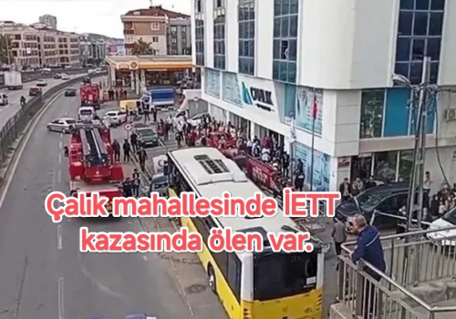 İşte İETT kazasının en net görüntüsü...