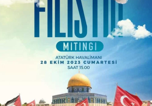 Bugün Atatürk Havalimanında yapılacak Filistin mitinge davetlisiniz 