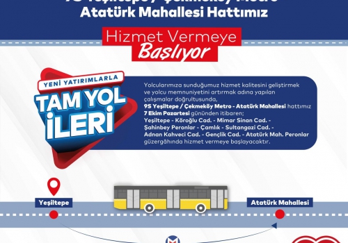 Çekmeköy'e yeni otobüs hattı ekleniyor....